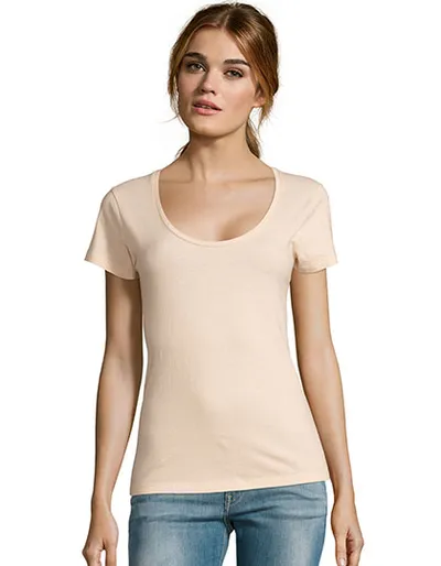 Women´s Low-Cut Round Neck T-Shirt Metropolitan