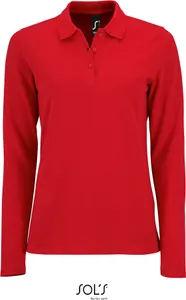 Damen Piqué Polo langarm
