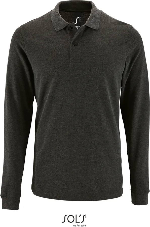 Herren Piqué Polo langarm