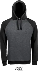 Unisex Raglan Kapuzen Sweater 2-farbig