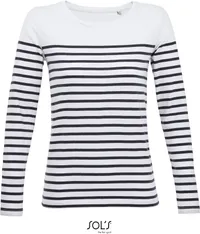 Damen T-Shirt langarm gestreift