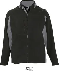 Kontrast Fleece Jacke