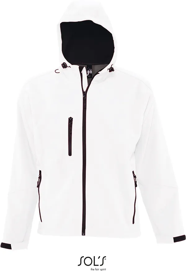 Kapuzen 3-Lagen Softshell Jacke