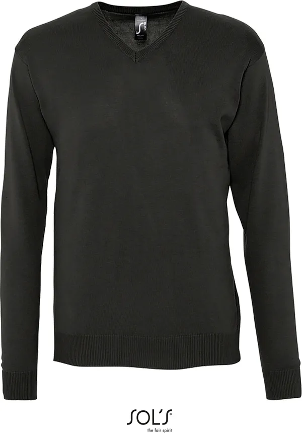 Gestrickter Herren V-Ausschnitt Pullover