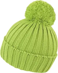 Strickmütze mit Pompon