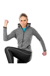 Women´s Microfleece Hoodi Grey / Black