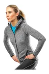 Women´s Microfleece Hoodi Grey / Black