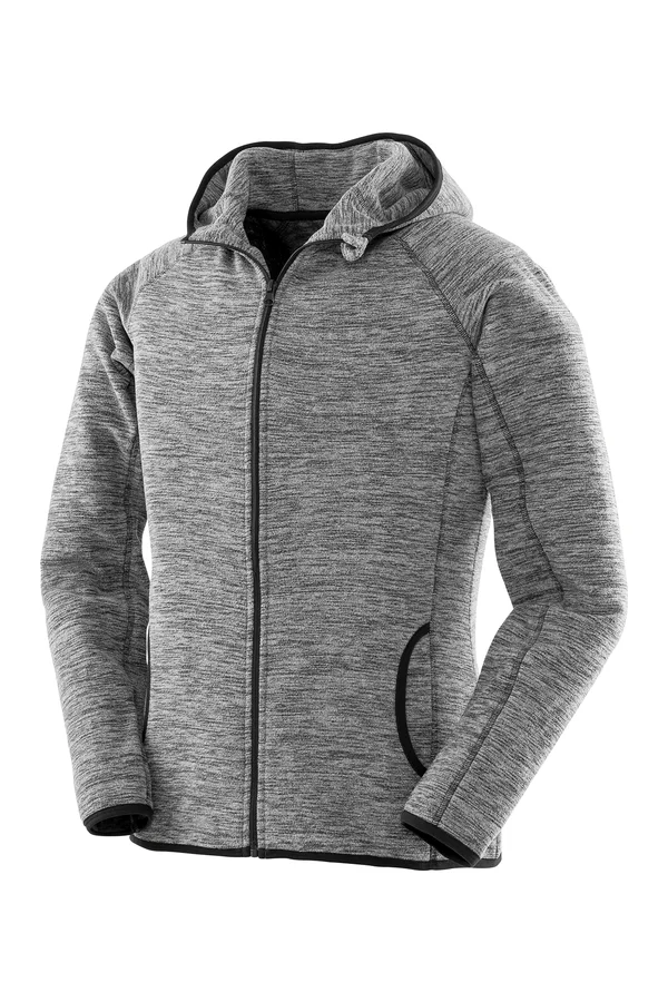 Women´s Microfleece Hoodi Grey / Black