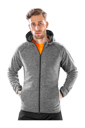 Men´s Microfleece Hoodi Grey / Black