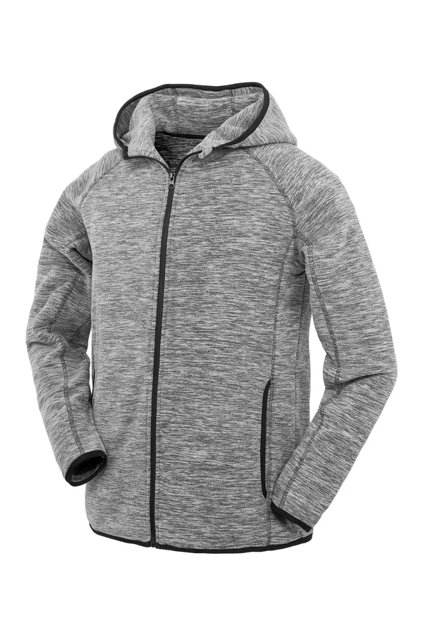 Men´s Microfleece Hoodi Grey / Black