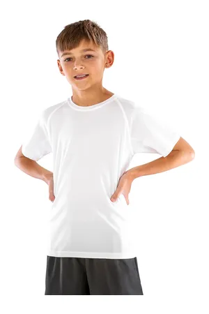 Junior Performance Aircool Tee White