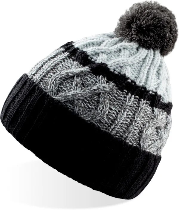 Strickmütze mit Pompon "Cool"