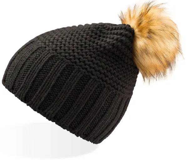 Strickmütze mit Pompon "Monte Bianco"