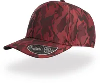 6 Panel Satin Camouflage Kappe