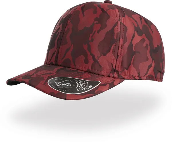6 Panel Satin Camouflage Kappe