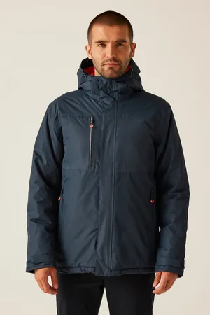 Thermogen Powercell 5000 Heated Jacket Navy / Magma Orange