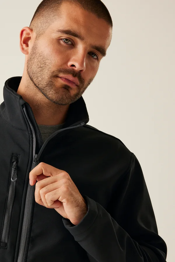 Honestly Made Recycled Softshell Jacket Black