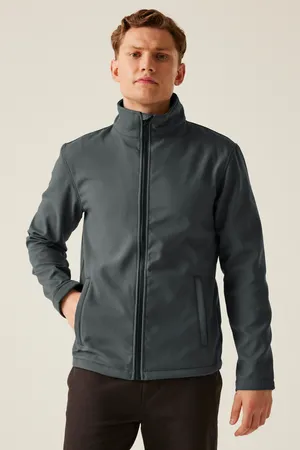Ablaze Printable Softshell Jacket Seal Grey (Solid) / Black