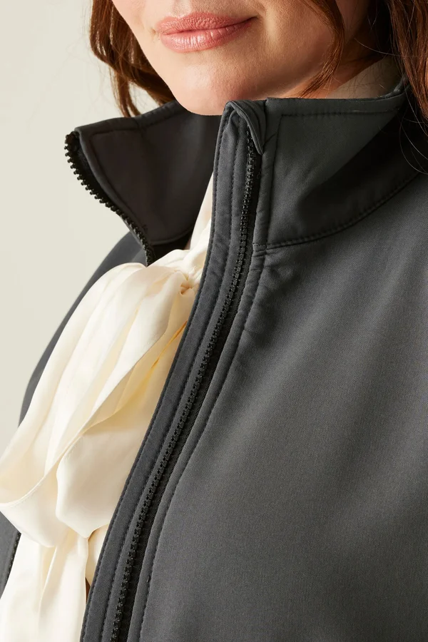Women´s Ablaze Printable Softshell Jacket Seal Grey (Solid) / Black