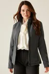 Women´s Ablaze Printable Softshell Jacket Seal Grey (Solid) / Black