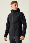 Venturer 3-Layer Printable Hooded Softshell Jacket Black / Black