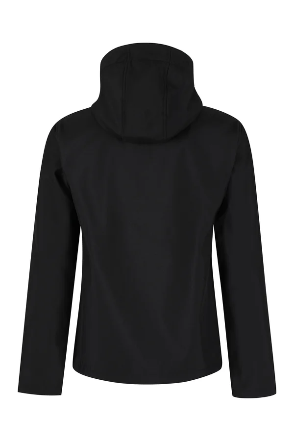 Venturer 3-Layer Printable Hooded Softshell Jacket Black / Black