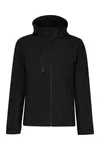 Venturer 3-Layer Printable Hooded Softshell Jacket Black / Black