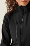 Women´s Venturer 3-Layer Printable Hooded Softshell Jacket Black / Black