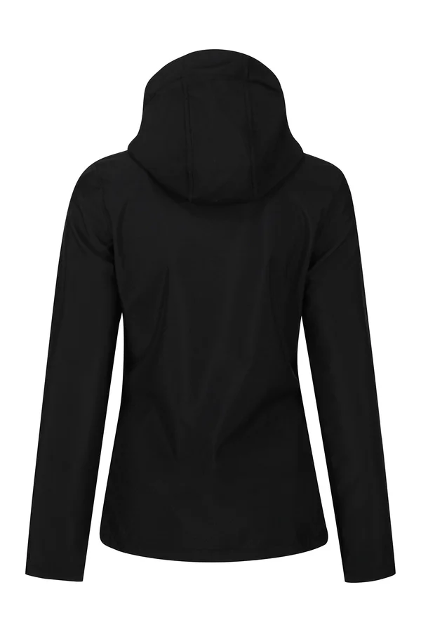 Women´s Venturer 3-Layer Printable Hooded Softshell Jacket Black / Black