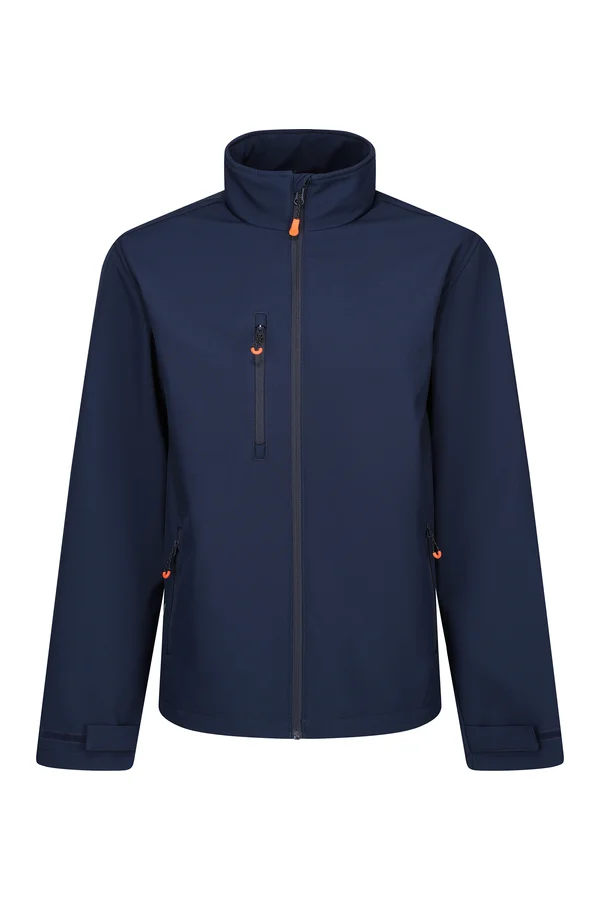 Thermogen Powercell 5000 Heated Softshell Jacket Navy / Magma Orange
