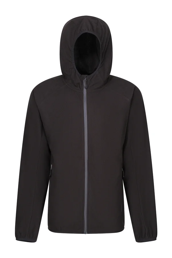 Navigate Hooded Full Zip Fleece black/seal grey