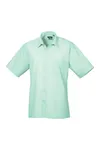 Men´s Poplin Short Sleeve Shirt Aqua
