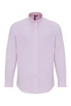 Men´s Cotton Rich Oxford Stripes Shirt White / Pink (ca. Pantone 1895C)