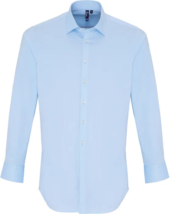 Popeline Stretch Hemd langarm