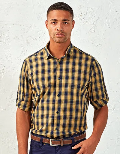 Men´s Mulligan Check Cotton Long Sleeve Shirt