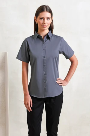 Women´s Poplin Short Sleeve Blouse