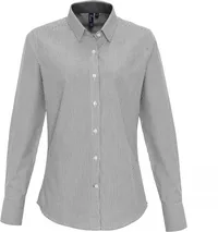 Oxford Bluse Streifen langarm