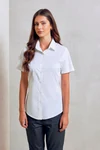 Women´s Stretch Fit Poplin Short Sleeve Cotton Shirt