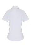 Women´s Stretch Fit Poplin Short Sleeve Cotton Shirt White