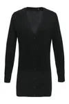 Damen Strickjacke lang Black