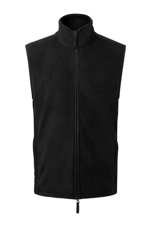 Men´s ´Artisan´ Fleece Gilet Black (ca. Pantone Black C) / Black (ca. Pantone Black C)