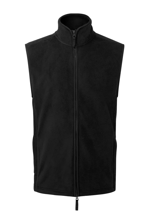 Men´s ´Artisan´ Fleece Gilet Black (ca. Pantone Black C) / Black (ca. Pantone Black C)