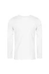 Men´s V-Neck T-Shirt Long Sleeve White