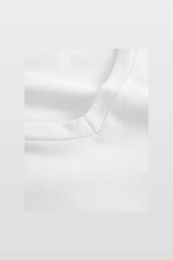 Men´s V-Neck T-Shirt Long Sleeve White