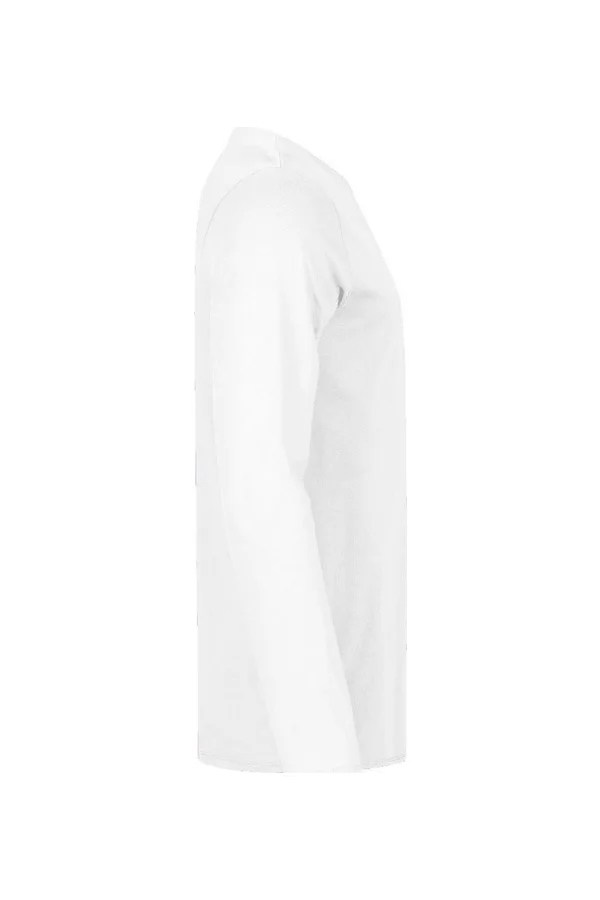 Men´s V-Neck T-Shirt Long Sleeve White