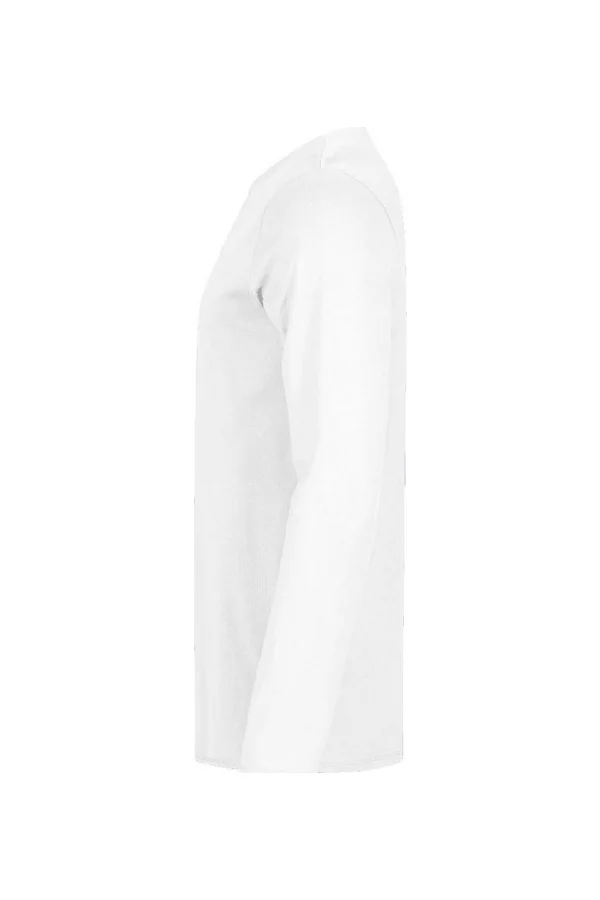 Men´s V-Neck T-Shirt Long Sleeve White