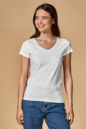 Women´s V-Neck T-Shirt White