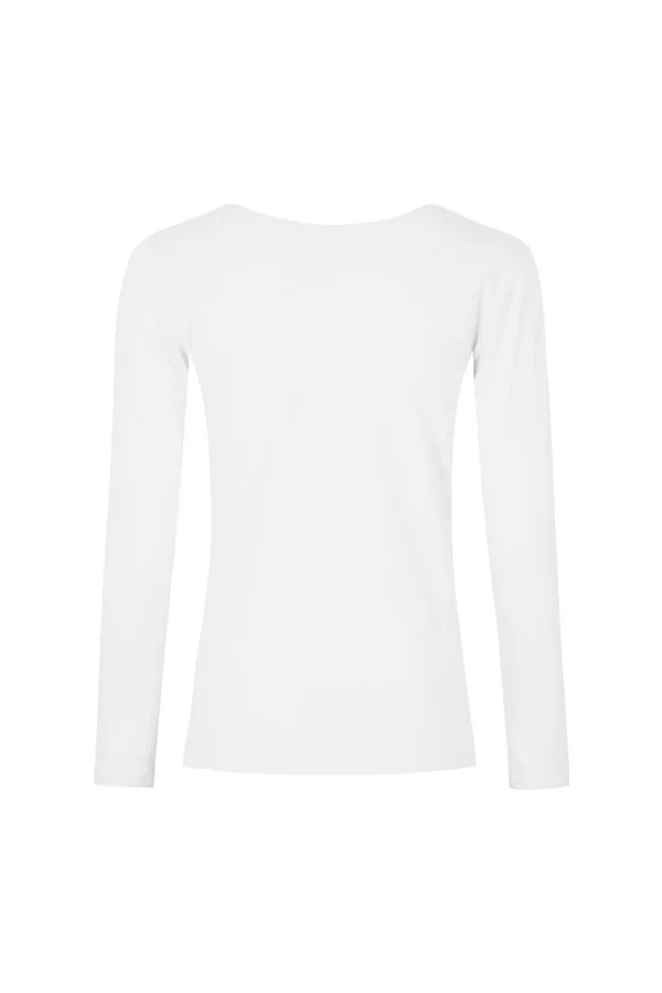Women´s Roundneck T-Shirt Long Sleeve White
