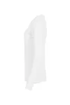 Women´s Roundneck T-Shirt Long Sleeve White
