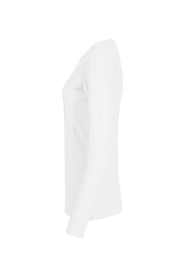 Women´s Roundneck T-Shirt Long Sleeve White